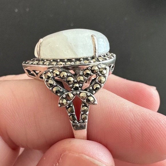 Vintage inspired Moonstone ring size 7 - Picture 8 of 13